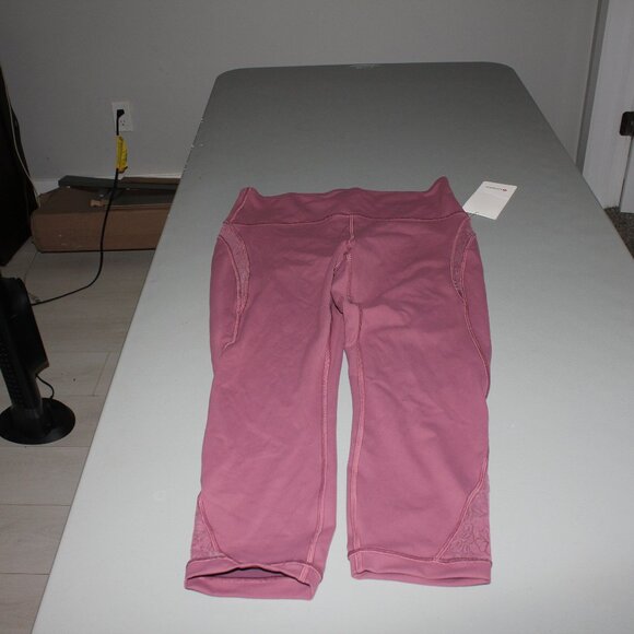 Plum Lululemon Wunder Under Crop Size 12 23" New - Picture 1 of 5